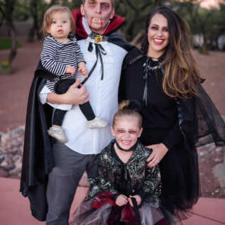 DIY Vampire Family Costume