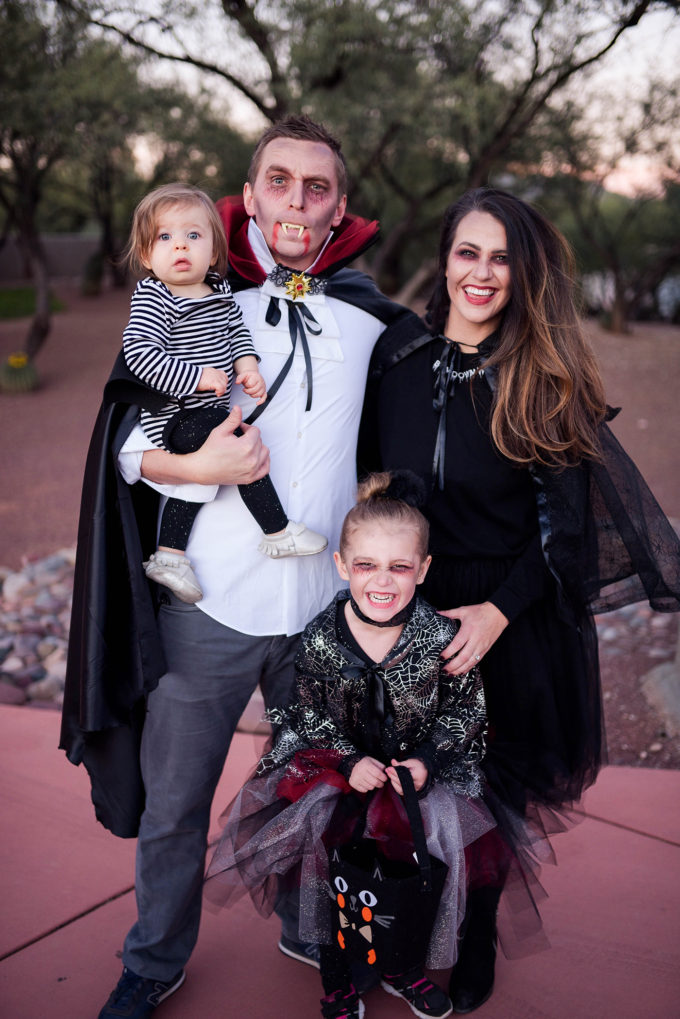 DIY Vampire Family Costume