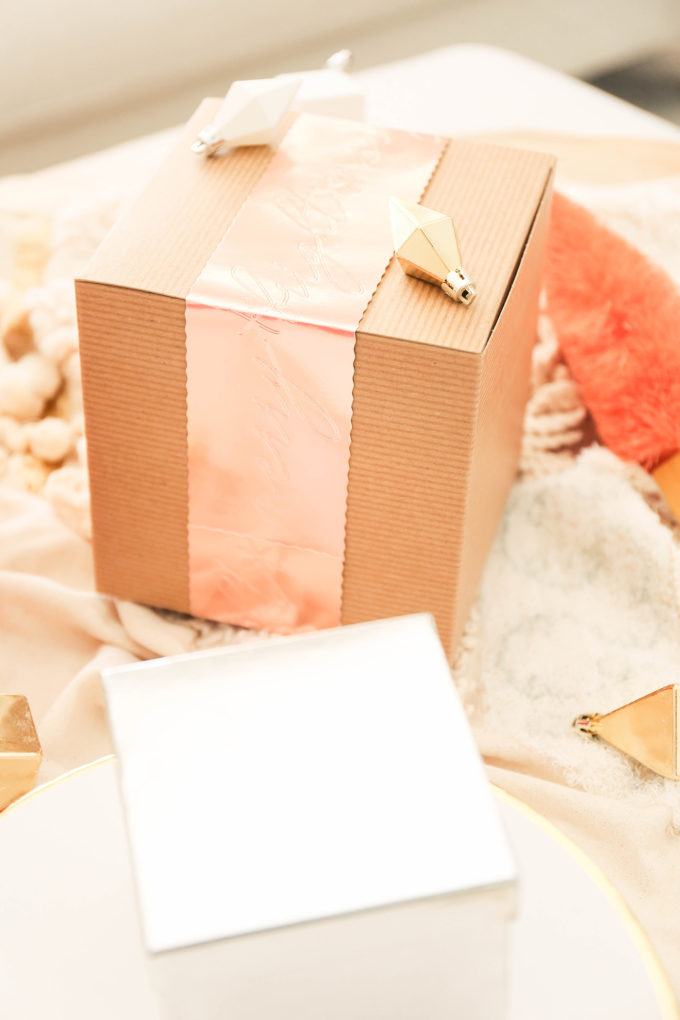 DIY Gift Wrap with Debossed Foil Sleeve