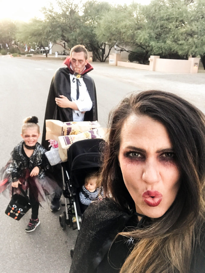 DIY Vampire Family Costume