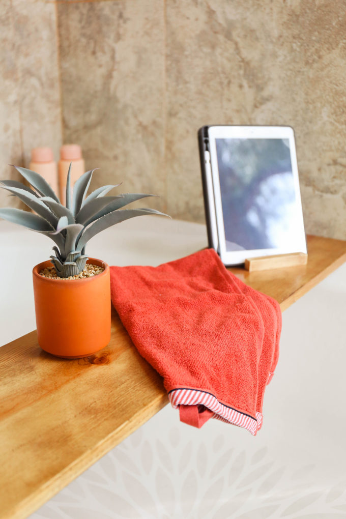 DIY bath tray 