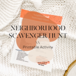 Neighborhood Scavenger Hunt Printable Activity \\ #ProperPrintables