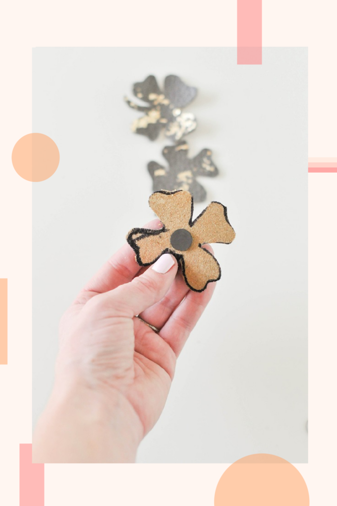 DIY lucky leather magnets