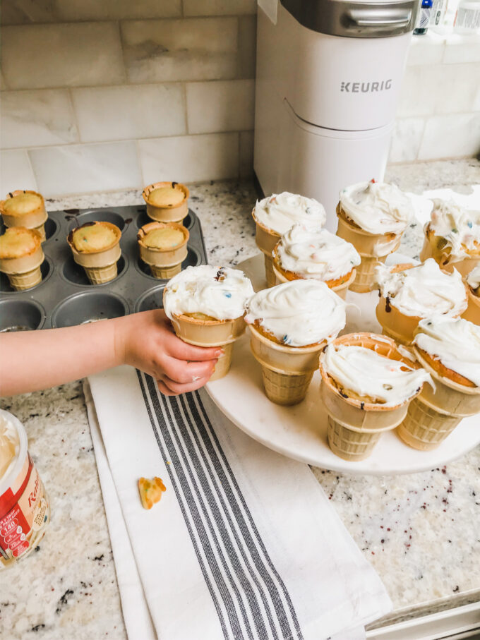 Funfetti Cupcake Cones