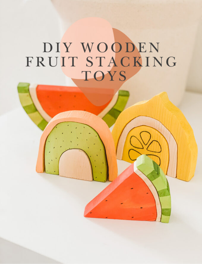 hero image with wooden fruit stacking toys