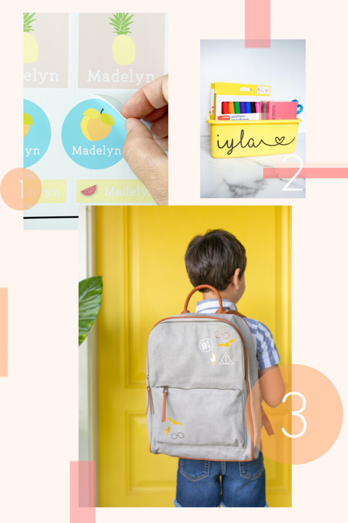 round up of 10 Ways To Personalize Back To School with Cricut 