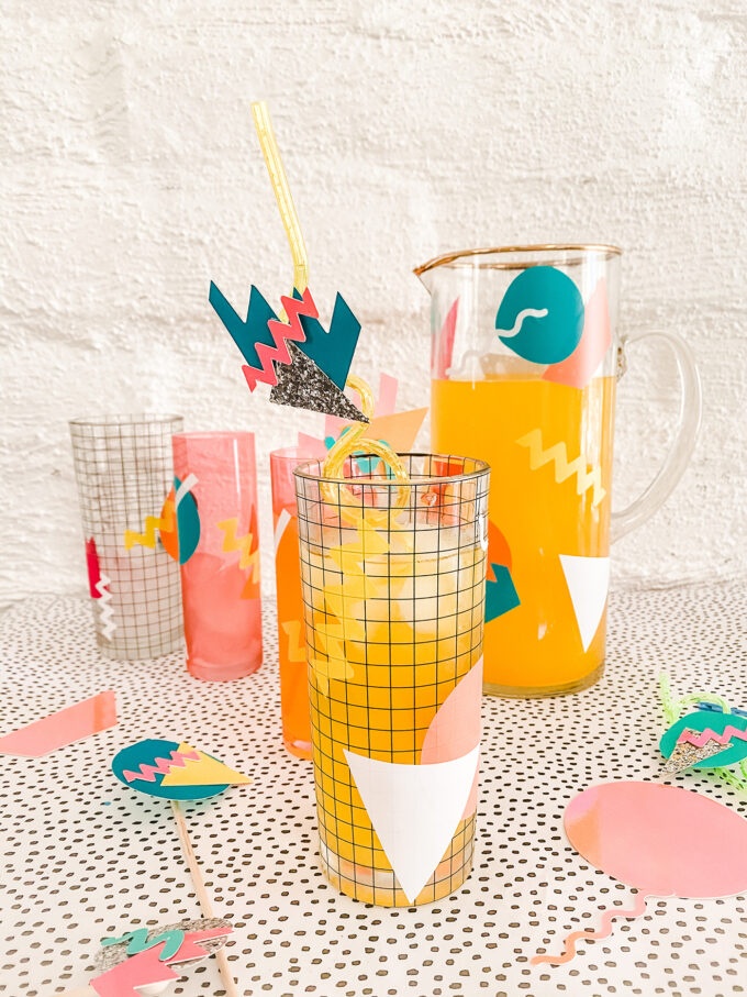 DIY 80's Drink Decor