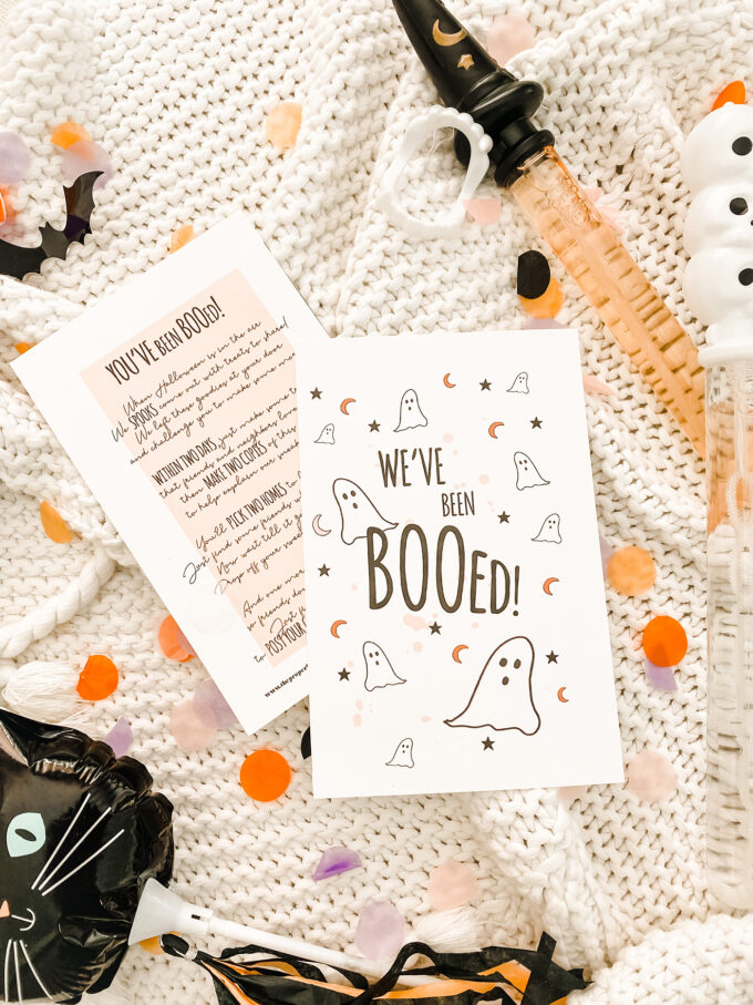 BOO POEM for Neighbors Printable Halloween Card 